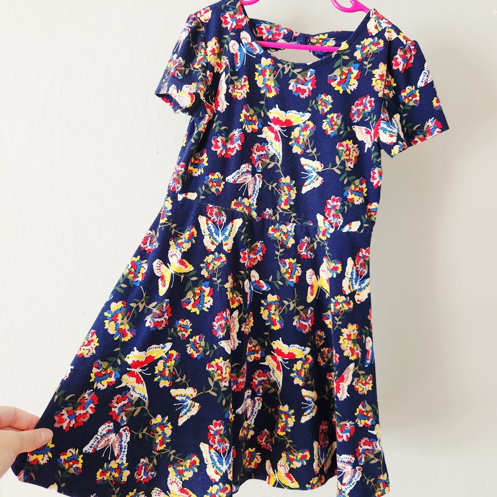 Epic Threads 6x Navy Floral Kids Dress